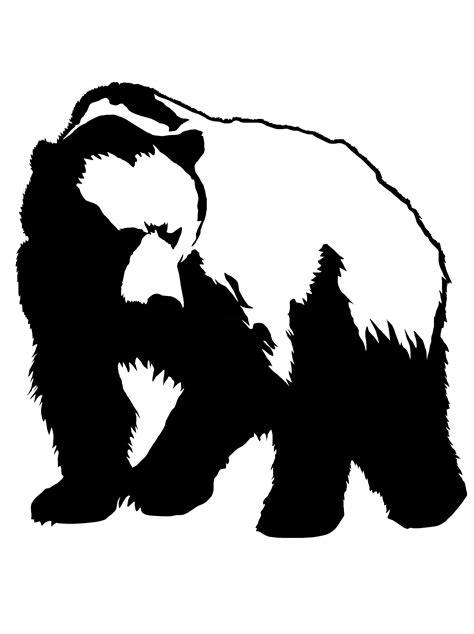 Bear Stencil Printable